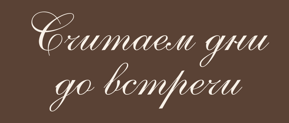 Считаем дни до встречи